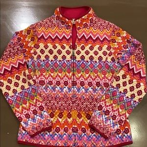 Fleece Jacket Size M Beautiful Print